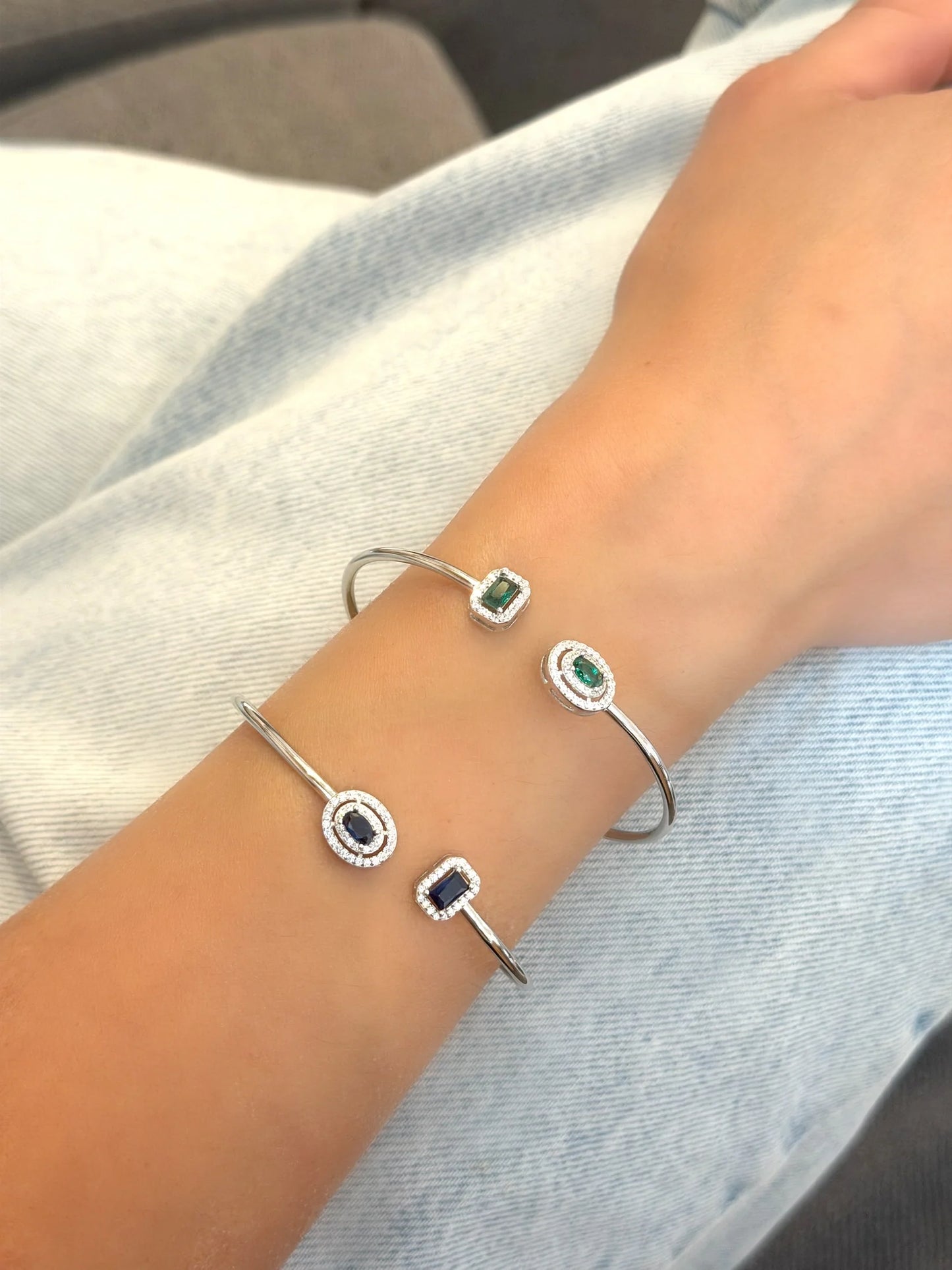 Crystal Grace Thin Bangle