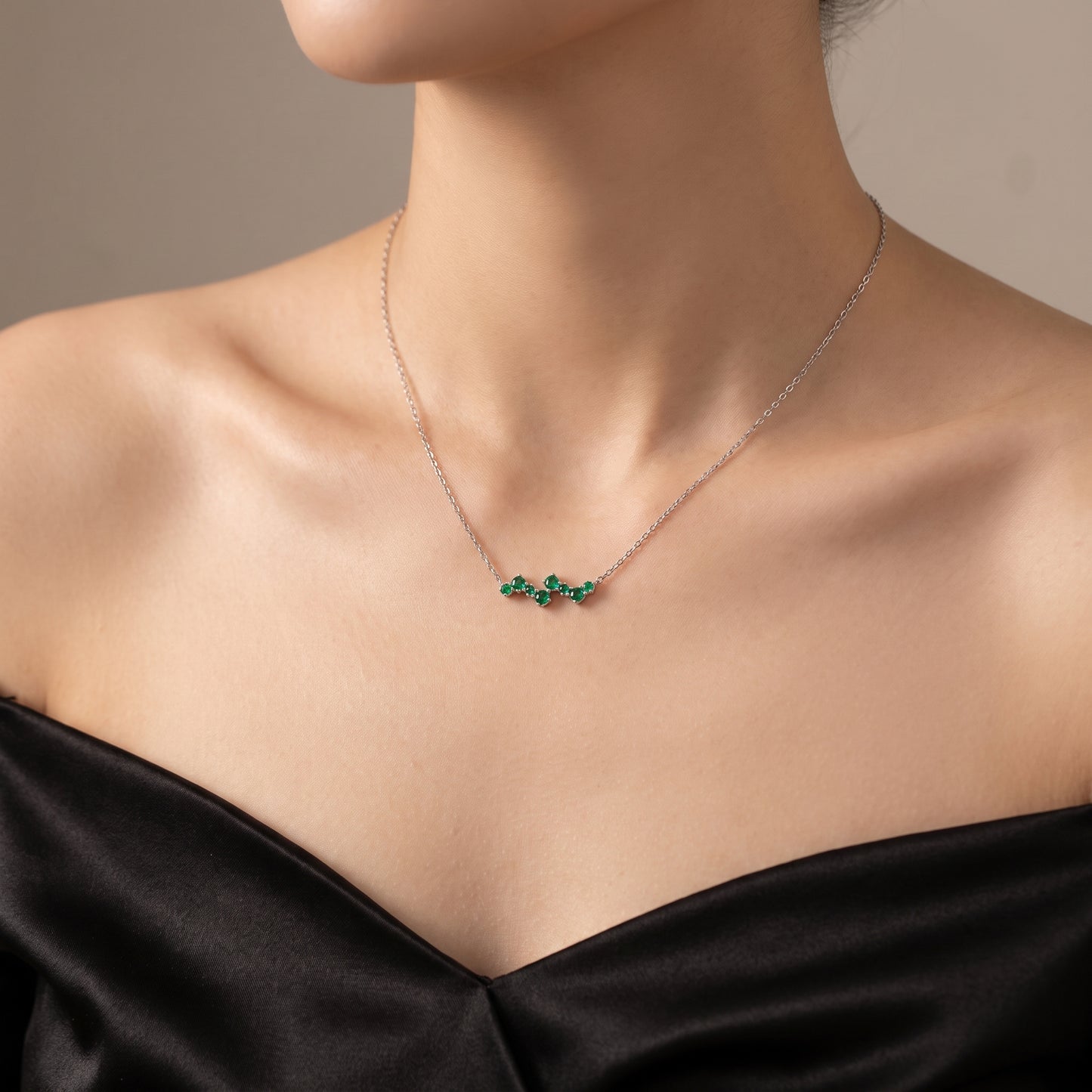 Green Zircon Necklace