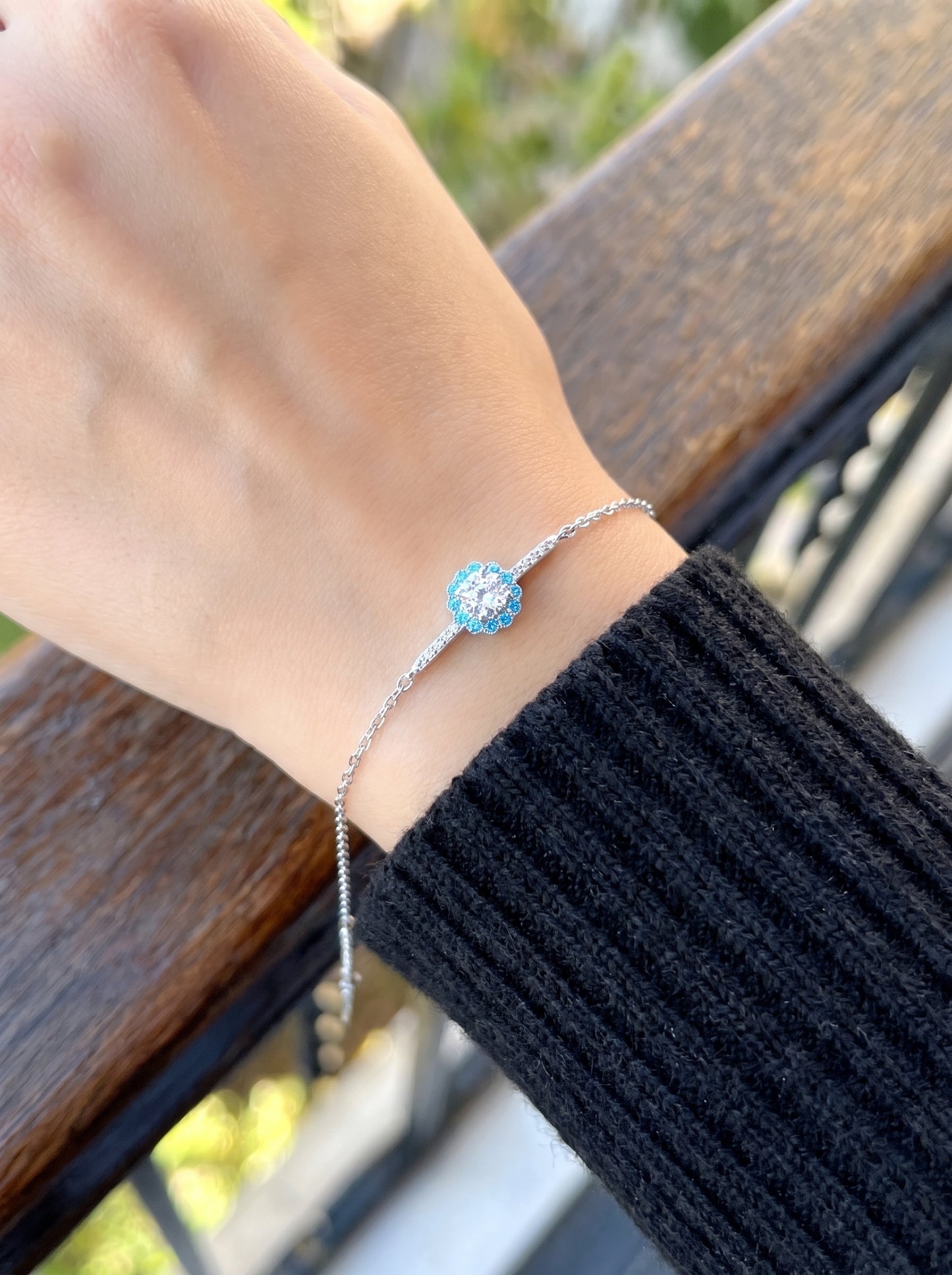 Blue Petals Bracelet