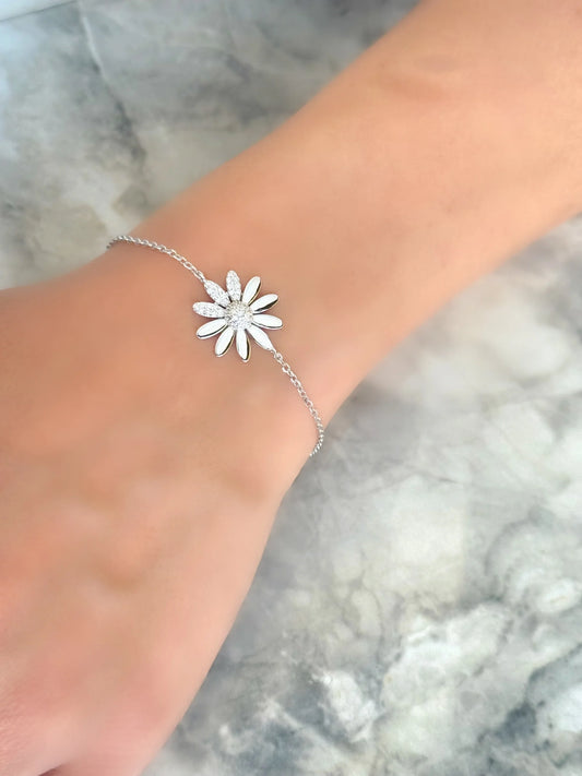 Flower Zircon Bracelet