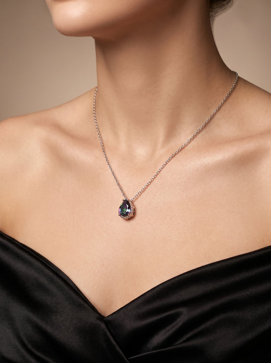 Aurora Teardrop Necklace